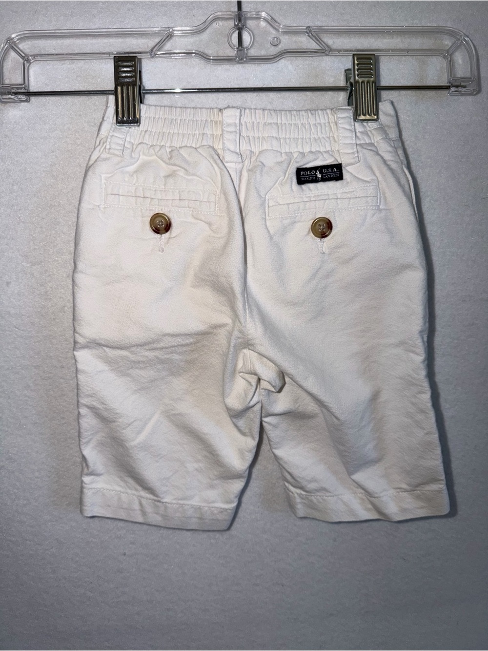 POLO by Ralph Lauren Infant Classic White Cotton Pants